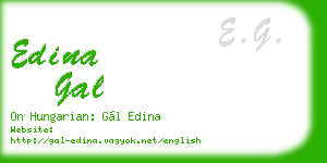 edina gal business card
